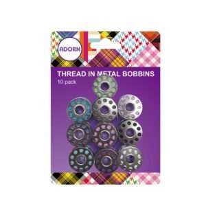 10PC Thread in Metal Bobbins