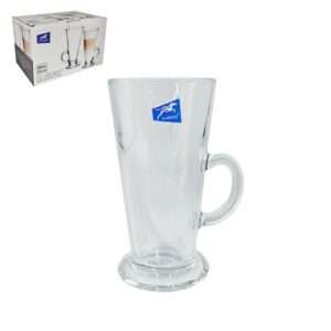 280ml Glass Mug 15x8cm 6pk