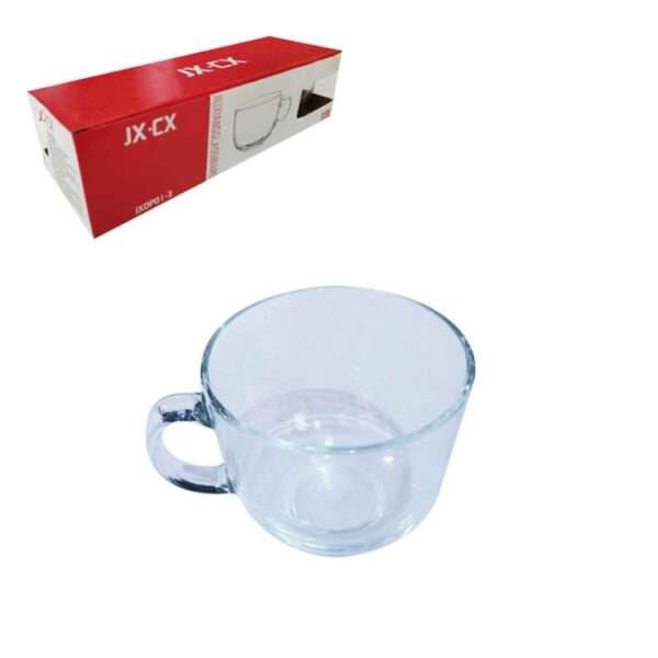 3pcs Glass Cup 500ml 10.8x8.5cm