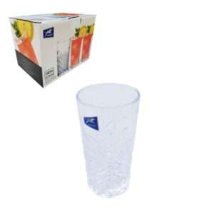 6pcs Glass Cup 380ml 7.3x15cm