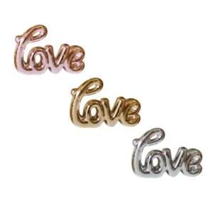 Chrome Figurine Ornament LOVE 12*8cm