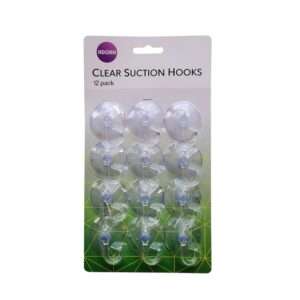 Clear Suction Hooks 12pk