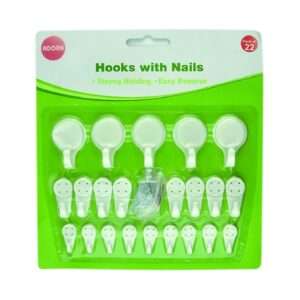 Hooks with Nails 22pk