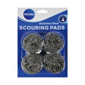 S/Steel Scouring Pads 4pk