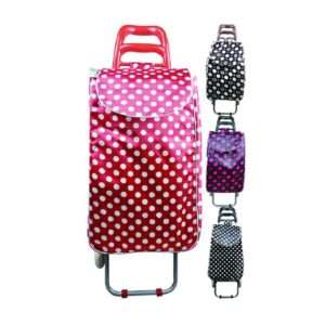 Spots Satin Shopping Trolley