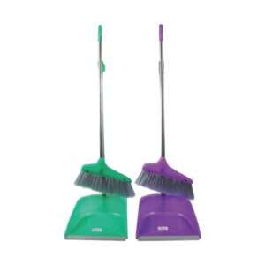 SS Handle Dust Pan Brush Set