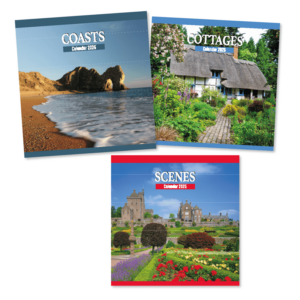 2025 Calendar Square Coasts, Cottages and Scenes