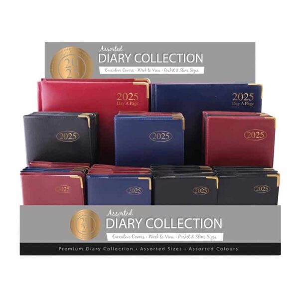 2025 Diary 57 Piece Compendium Assorted Colours & Sizes