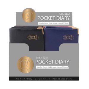 2025 Diary Pocket Value Blue, Black & Red