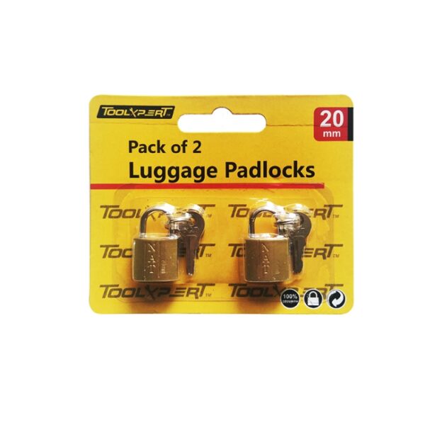 20mm Luggage Padlocks 2pk