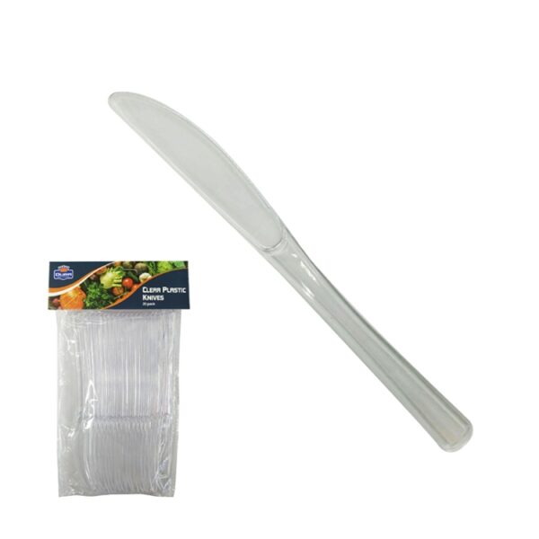 20PK Clear Reusable Knives