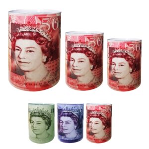 3PCS SET POUND TIN MONEY BOX