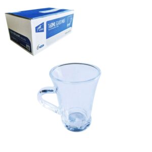 6pcs Glass Cup 160ml (7/5.2x9.5cm)