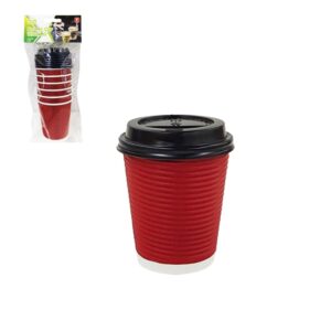 8oz Coffee Cup with Lid 6pkDE