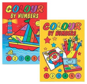 A4 Colour By Numbers Book 4 Titles 64 Pages