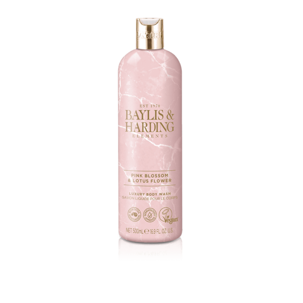 Baylis & Harding Elements Pink Blossom & Lotus Flower Body Wash 500ml