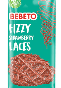 Bebeto Fizzy Strawberry Laces 220g