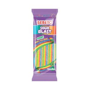 Bebeto Sour Blast Fizzy Rainbow Belts 160g