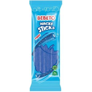 Bebeto Wacky Sticks Fizzy Blue Raspberry 160g