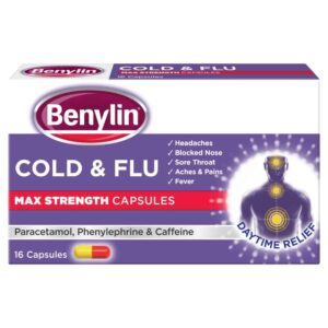 Benylin Cold & Flu Max Strength Capsules 16's