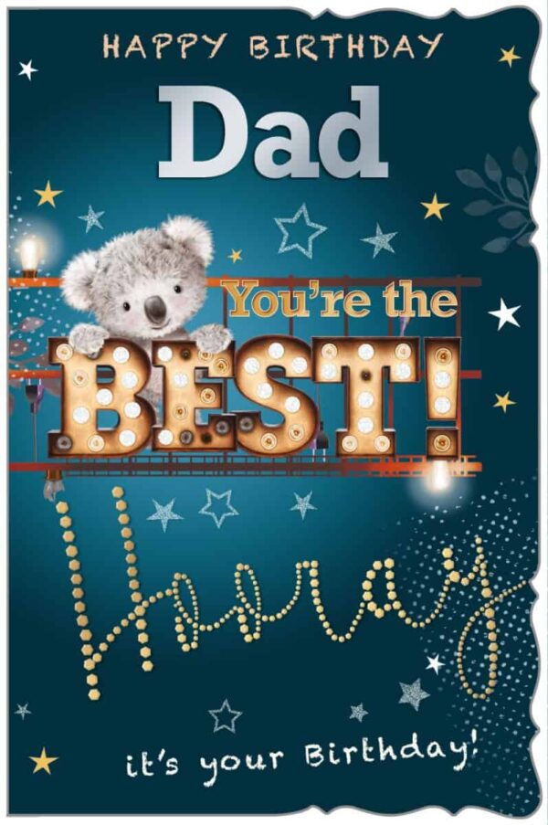 Birthday Card Dad Size 229mm x 152mm