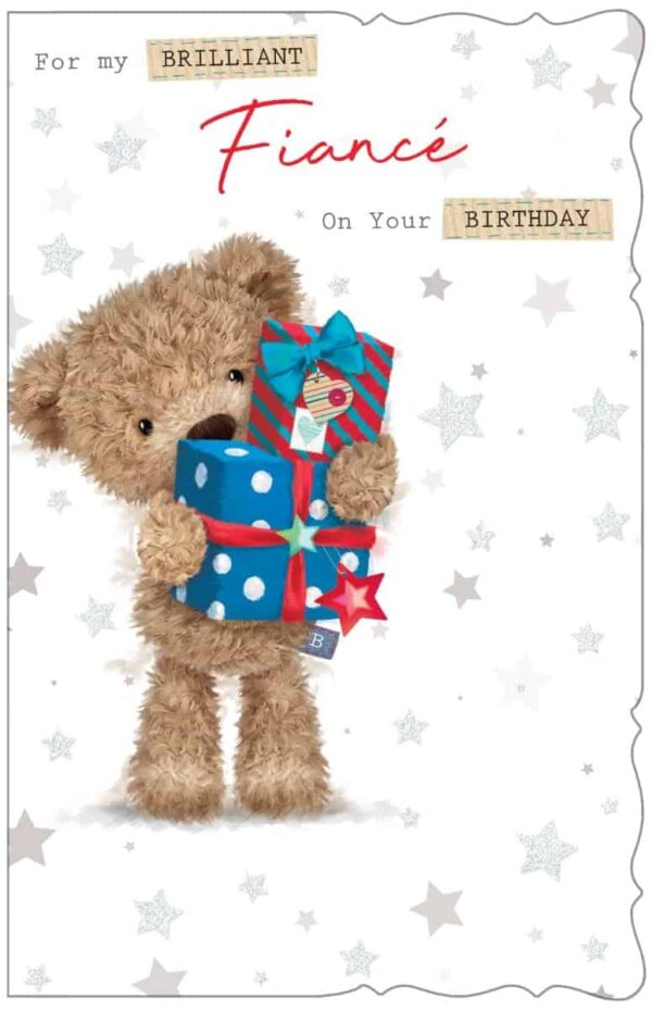 Birthday Card Fiance Size 274mm x 177mm