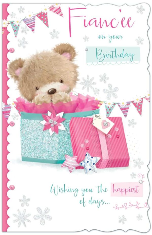 Birthday Card Fiancee Size 274mm x 177mm