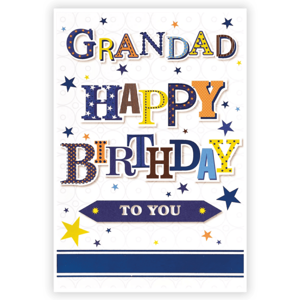 Birthday Card Grandad - Text