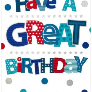 Birthday Card Open - Have A Great Birthday - Word Play By Simon Elvin