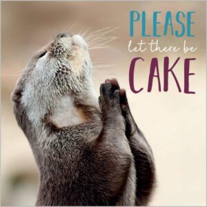 Birthday Card - Praying Otter