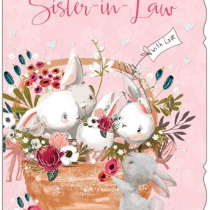 Birthday Card Sister-In-Law Size 196mm x 137mm