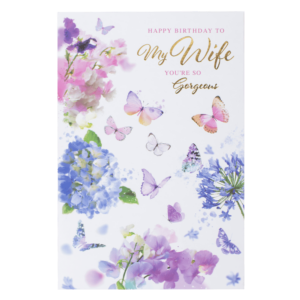 Birthday Card Wife - Flowers