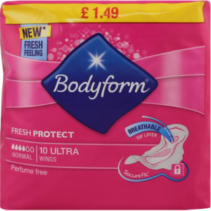 Bodyform Ultra Normal Wings 10's PMP £1.49