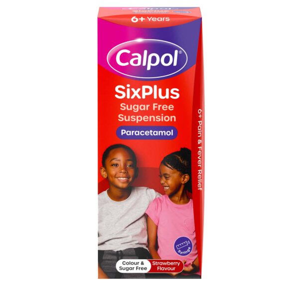 Calpol SixPlus Sugar Free 80ml Bottle