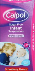 Calpol Sugar Free Infant Suspension Paracetamol 100ml Bottle