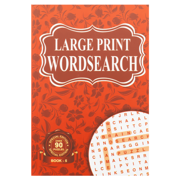 Classic Large Print Wordsearch Book 4 Titles 192 Pages