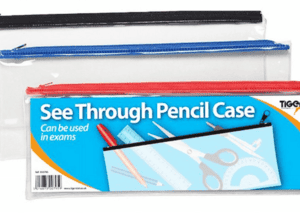 Clear Exam Pencil Case 32cm x 12cm