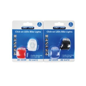 Click-on LEDs Bike Lights 2pk