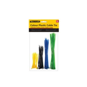 Colour Plastic Cable Tie 100pk