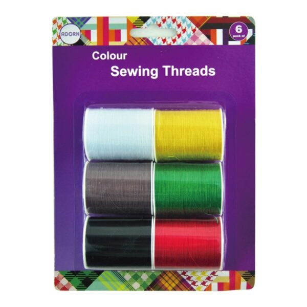 Colour Sewing Thread 6pk