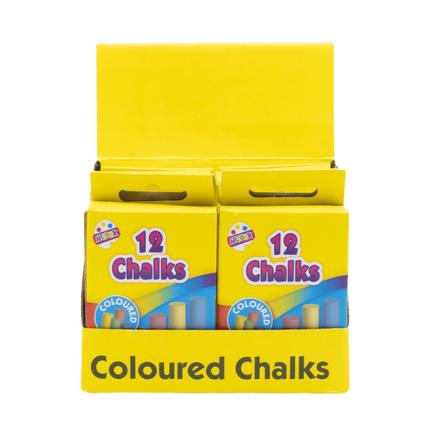 Coloured Chalk 12's Hang Pack CDU