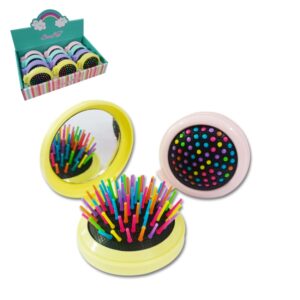 Compact Mirror with Brush