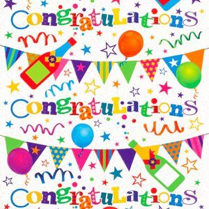 Congratulations Card - Bunting