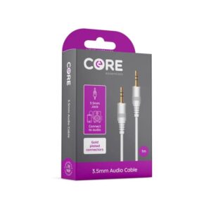 Core Essentials Audio Cable 3.5mm Jack White