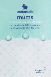 Cottontails for Mums Disposable Breast Pads 40's