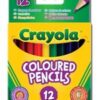 Crayola Half Length Pencils 12's