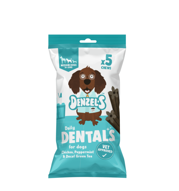 Denzel's Daily Dentals - Chicken, Peppermint & Decaf Green Tea 5 Pack 26.06.25)