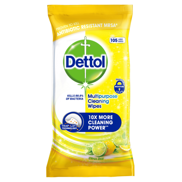 Dettol Multi-Purpose Wipes Citrus 105s