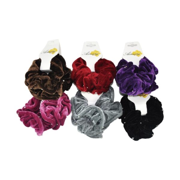 Diamante Lopped Scrunchies 2pk