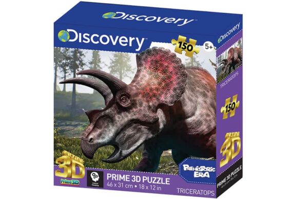 Discovery Prime Triceratops 150 Piece 3D Jigsaw Puzzle